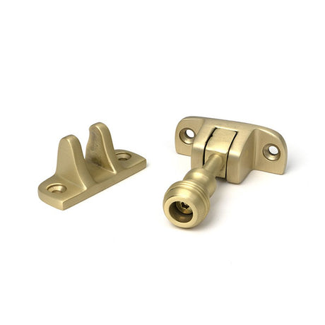 High quality images of the From The Anvil - Satin Brass Prestbury Brighton Fastener (Radiused) | Sku. Anvil-52346 | available to order from Trade Door Handles, quick delivery at discounted prices.