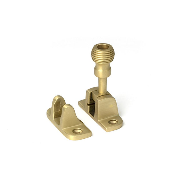 High quality images of the From The Anvil - Satin Brass Beehive Brighton Fastener (Radiused) | Sku. Anvil-52347 | available to order from Trade Door Handles, quick delivery at discounted prices.