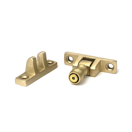 High quality images of the From The Anvil - Satin Brass Prestbury Brighton Fastener - Narrow (Square) | Sku. Anvil-52354 | available to order from Trade Door Handles, quick delivery at discounted prices.
