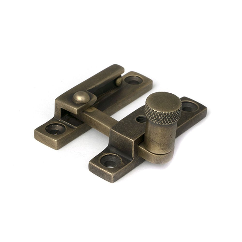 High quality images of the From The Anvil - Burnished Brass Brompton Quadrant Fastener - Narrow | Sku. Anvil-52357 | available to order from Trade Door Handles, quick delivery at discounted prices.