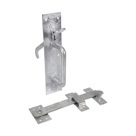 This is an image of Timco - Suffolk Latch - Heavy Duty - Hot Dipped Galvanised 219 x 50mm (1 Each Plain Bag) 523585