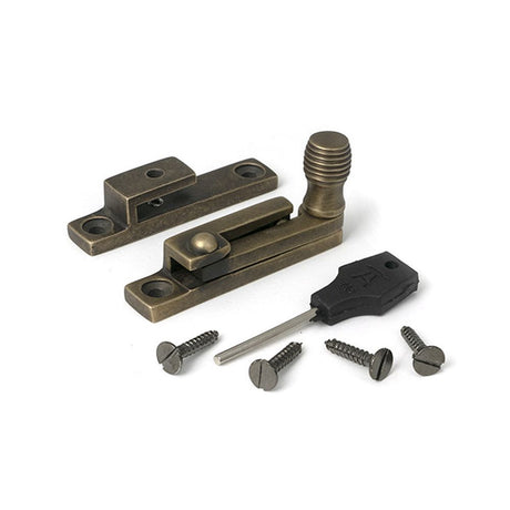 High quality images of the From The Anvil - Burnished Brass Beehive Quadrant Fastener - Narrow | Sku. Anvil-52359 | available to order from Trade Door Handles, quick delivery at discounted prices.