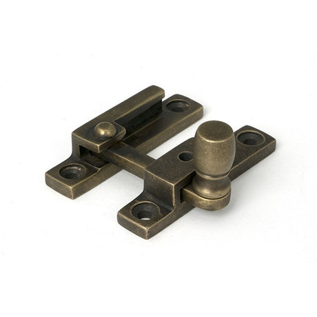 High quality images of the From The Anvil - Burnished Brass Mushroom Quadrant Fastener - Narrow | Sku. Anvil-52360 | available to order from Trade Door Handles, quick delivery at discounted prices.