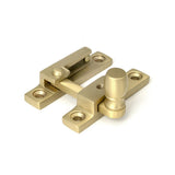 High quality images of the From The Anvil - Satin Brass Mushroom Quadrant Fastener - Narrow | Sku. Anvil-52364 | available to order from Trade Door Handles, quick delivery at discounted prices.