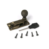 High quality images of the From The Anvil - Burnished Brass Beehive Sash Hook Fastener | Sku. Anvil-52365 | available to order from Trade Door Handles, quick delivery at discounted prices.