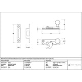 High quality images of the From The Anvil - Polished Nickel Sash Hook Fastener | Sku. Anvil-52371 | available to order from Trade Door Handles, quick delivery at discounted prices.
