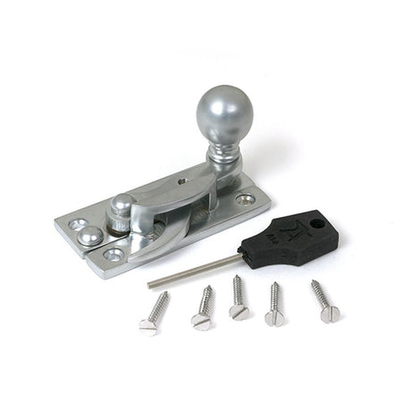 High quality images of the From The Anvil - Satin Chrome Sash Hook Fastener | Sku. Anvil-52374 | available to order from Trade Door Handles, quick delivery at discounted prices.