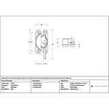 High quality images of the From The Anvil - Satin Brass Fitch Fastener | Sku. Anvil-52379 | available to order from Trade Door Handles, quick delivery at discounted prices.