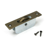 High quality images of the From The Anvil - Burnished Brass Square Ended Sash Pulley 75kg | Sku. Anvil-52386 | available to order from Trade Door Handles, quick delivery at discounted prices.