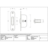 High quality images of the From The Anvil - Satin Chrome Radiused Sash Pulley 75kg | Sku. Anvil-52390 | available to order from Trade Door Handles, quick delivery at discounted prices.
