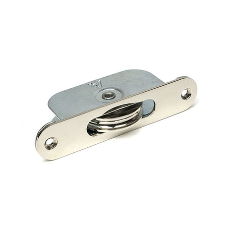 High quality images of the From The Anvil - Polished Nickel Radiused Sash Pulley 75kg | Sku. Anvil-52391 | available to order from Trade Door Handles, quick delivery at discounted prices.