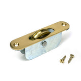 High quality images of the From The Anvil - Lacquered Brass Radiused Sash Pulley 75kg | Sku. Anvil-52393 | available to order from Trade Door Handles, quick delivery at discounted prices.