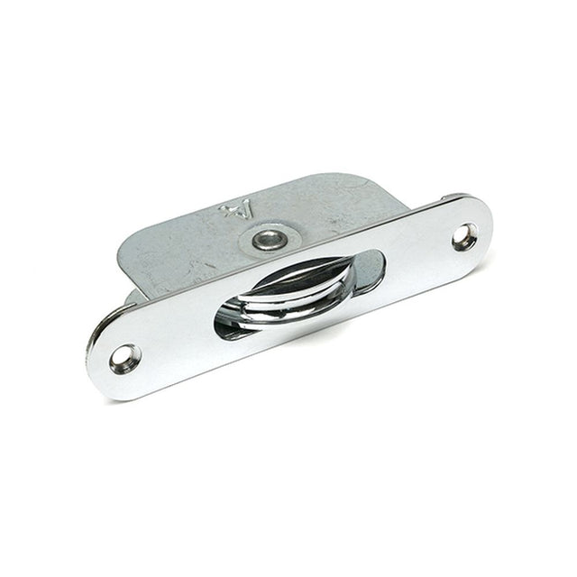 High quality images of the From The Anvil - Polished Chrome Radiused Sash Pulley 75kg | Sku. Anvil-52394 | available to order from Trade Door Handles, quick delivery at discounted prices.