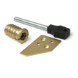 High quality images of the From The Anvil - Satin Brass Key-Flush Sash Stop | Sku. Anvil-52400 | available to order from Trade Door Handles, quick delivery at discounted prices.