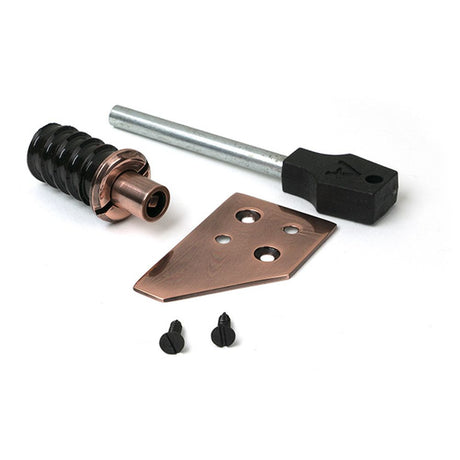 High quality images of the From The Anvil - Polished Bronze Key-Flush Sash Stop | Sku. Anvil-52401 | available to order from Trade Door Handles, quick delivery at discounted prices.
