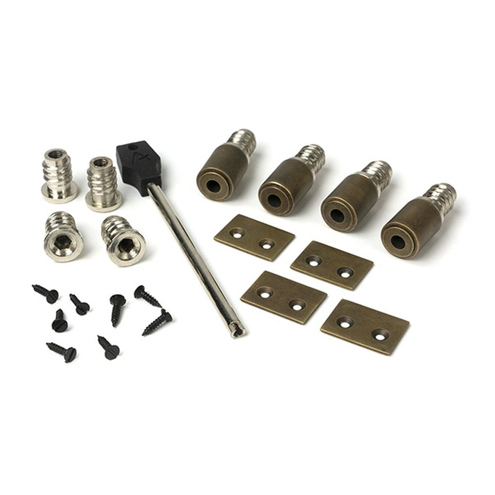 High quality images of the From The Anvil - Burnished Brass Secure Stops (Pack of 4) | Sku. Anvil-52402 | available to order from Trade Door Handles, quick delivery at discounted prices.