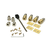 High quality images of the From The Anvil - Satin Brass Secure Stops (Pack of 4) | Sku. Anvil-52403 | available to order from Trade Door Handles, quick delivery at discounted prices.