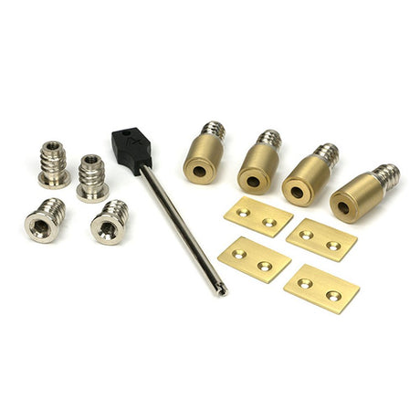 High quality images of the From The Anvil - Satin Brass Secure Stops (Pack of 4) | Sku. Anvil-52403 | available to order from Trade Door Handles, quick delivery at discounted prices.