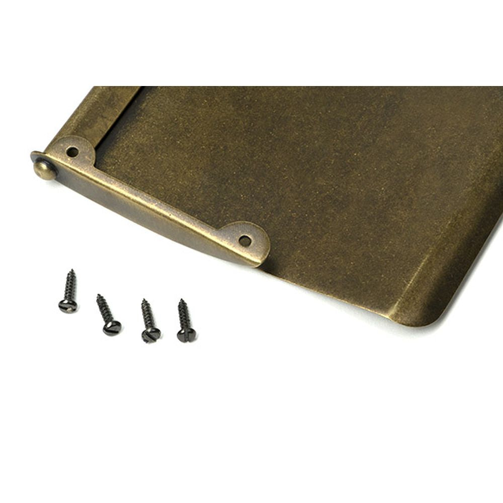 High quality images of the From The Anvil - Burnished Brass Small Letter Plate Cover | Sku. Anvil-52408 | available to order from Trade Door Handles, quick delivery at discounted prices.