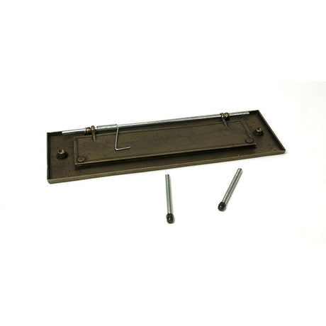 High quality images of the From The Anvil - Burnished Brass Large Letter Plate | Sku. Anvil-52411 | available to order from Trade Door Handles, quick delivery at discounted prices.