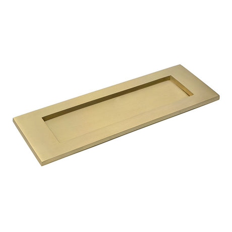 High quality images of the From The Anvil - Satin Brass Large Letter Plate | Sku. Anvil-52413 | available to order from Trade Door Handles, quick delivery at discounted prices.