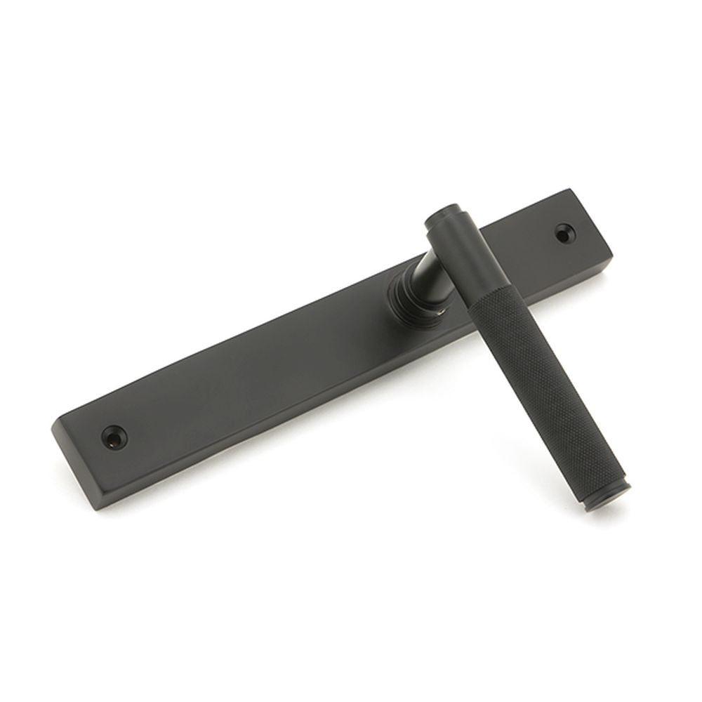 High quality images of the From The Anvil - Aged Bronze Brompton Slimline Lever Espag. Latch Set | Sku. Anvil-52416 | available to order from Trade Door Handles, quick delivery at discounted prices.