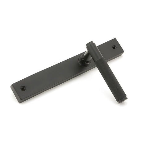 High quality images of the From The Anvil - Aged Bronze Brompton Slimline Lever Espag. Latch Set | Sku. Anvil-52416 | available to order from Trade Door Handles, quick delivery at discounted prices.