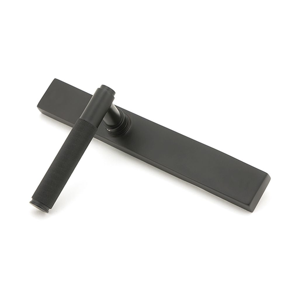 High quality images of the From The Anvil - Aged Bronze Brompton Slimline Lever Espag. Latch Set | Sku. Anvil-52416 | available to order from Trade Door Handles, quick delivery at discounted prices.