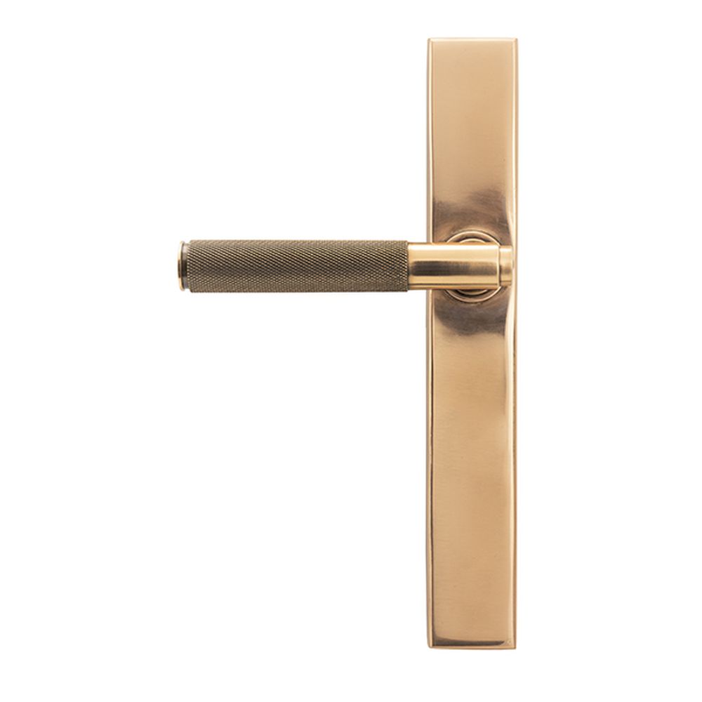 High quality images of the From The Anvil - Polished Bronze Brompton Slimline Lever Espag. Latch Set | Sku. Anvil-52417 | available to order from Trade Door Handles, quick delivery at discounted prices.