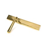 High quality images of the From The Anvil - Polished Brass Newbury Slimline Lever Espag. Latch Set | Sku. Anvil-52420 | available to order from Trade Door Handles, quick delivery at discounted prices.