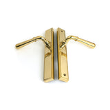 High quality images of the From The Anvil - Polished Brass Newbury Slimline Lever Espag. Latch Set | Sku. Anvil-52420 | available to order from Trade Door Handles, quick delivery at discounted prices.