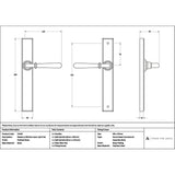 High quality images of the From The Anvil - Polished Brass Newbury Slimline Lever Espag. Latch Set | Sku. Anvil-52420 | available to order from Trade Door Handles, quick delivery at discounted prices.