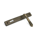 High quality images of the From The Anvil - Burnished Brass Reeded Slimline Lever Espag. Lock Set | Sku. Anvil-52423 | available to order from Trade Door Handles, quick delivery at discounted prices.