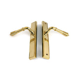 High quality images of the From The Anvil - Polished Brass Reeded Slimline Lever Latch Set | Sku. Anvil-52425 | available to order from Trade Door Handles, quick delivery at discounted prices.