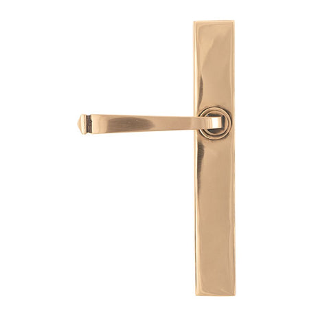 High quality images of the From The Anvil - Polished Bronze Avon Slimline Lever Latch Set | Sku. Anvil-52430 | available to order from Trade Door Handles, quick delivery at discounted prices.