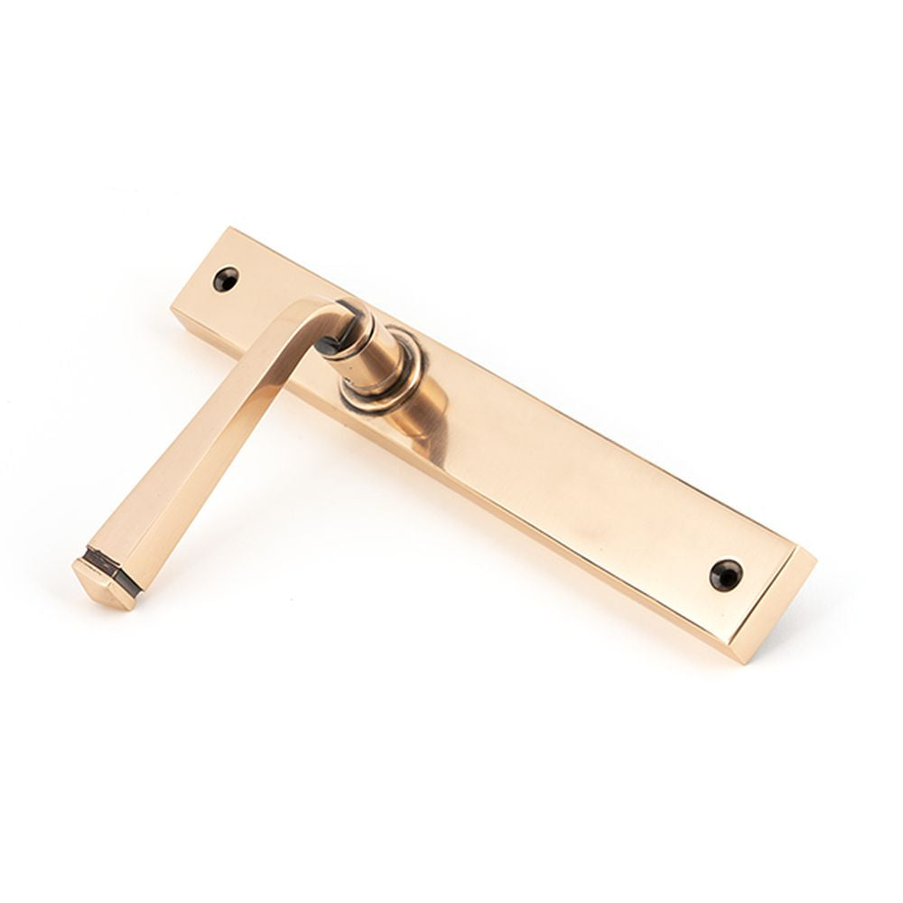 High quality images of the From The Anvil - Polished Bronze Avon Slimline Lever Latch Set | Sku. Anvil-52430 | available to order from Trade Door Handles, quick delivery at discounted prices.