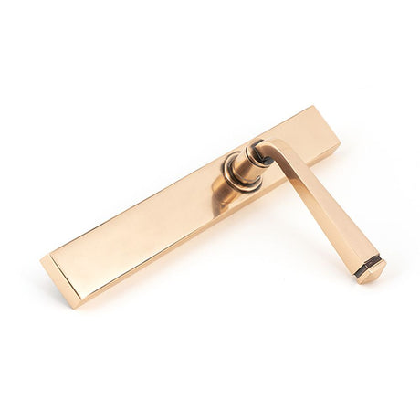 High quality images of the From The Anvil - Polished Bronze Avon Slimline Lever Latch Set | Sku. Anvil-52430 | available to order from Trade Door Handles, quick delivery at discounted prices.