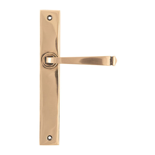High quality images of the From The Anvil - Polished Bronze Avon Slimline Lever Latch Set | Sku. Anvil-52430 | available to order from Trade Door Handles, quick delivery at discounted prices.
