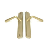 High quality images of the From The Anvil - Satin Brass Avon Slimline Lever Latch Set | Sku. Anvil-52431 | available to order from Trade Door Handles, quick delivery at discounted prices.