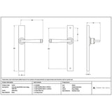 High quality images of the From The Anvil - Satin Brass Avon Slimline Lever Latch Set | Sku. Anvil-52431 | available to order from Trade Door Handles, quick delivery at discounted prices.