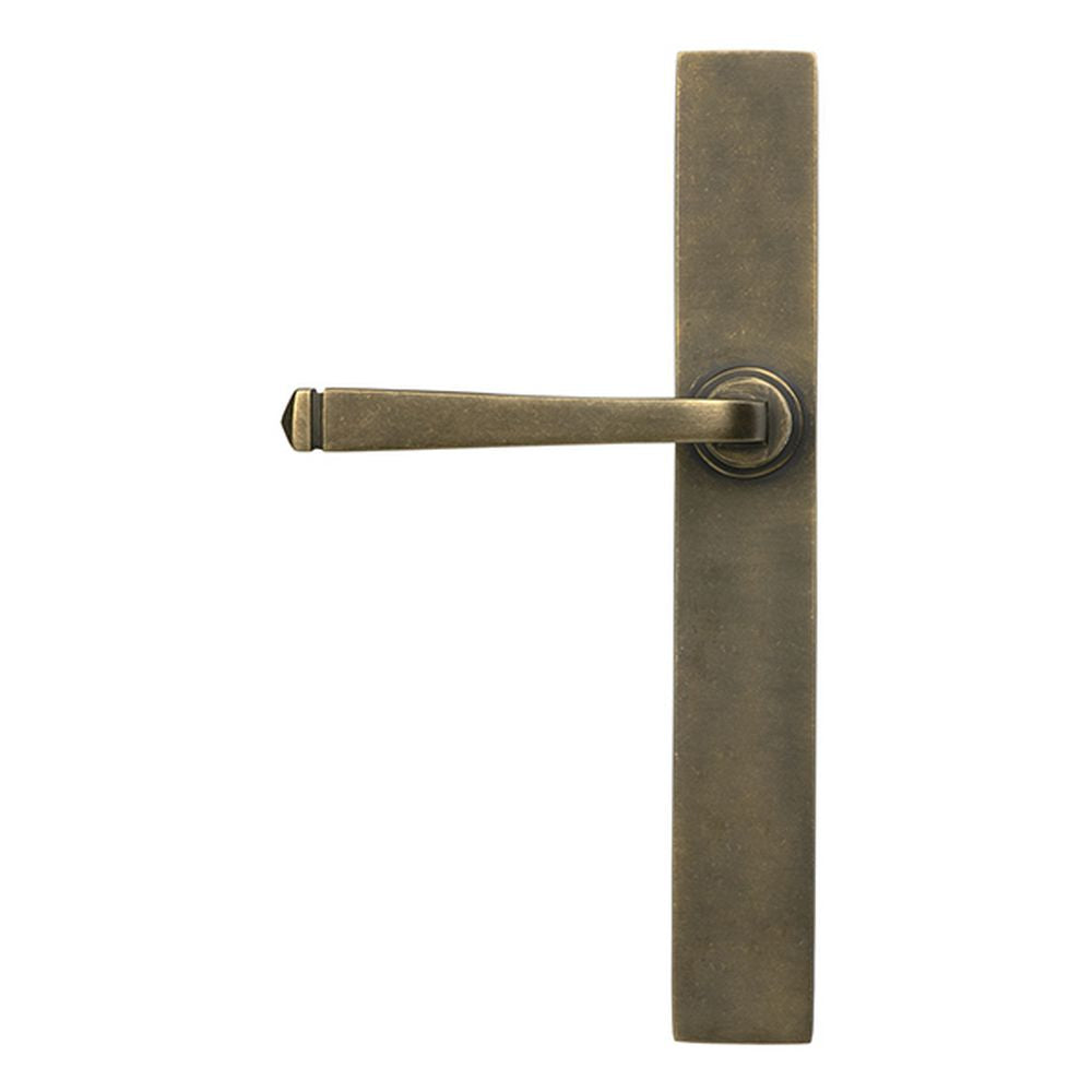 High quality images of the From The Anvil - Burnished Brass Avon Slimline Lever Latch Set | Sku. Anvil-52432 | available to order from Trade Door Handles, quick delivery at discounted prices.