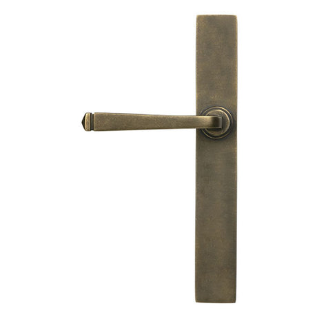 High quality images of the From The Anvil - Burnished Brass Avon Slimline Lever Latch Set | Sku. Anvil-52432 | available to order from Trade Door Handles, quick delivery at discounted prices.