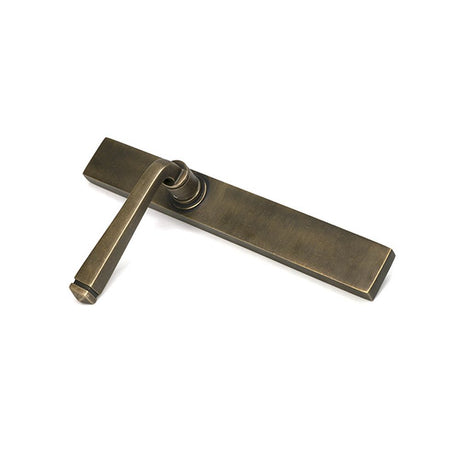 High quality images of the From The Anvil - Burnished Brass Avon Slimline Lever Latch Set | Sku. Anvil-52432 | available to order from Trade Door Handles, quick delivery at discounted prices.