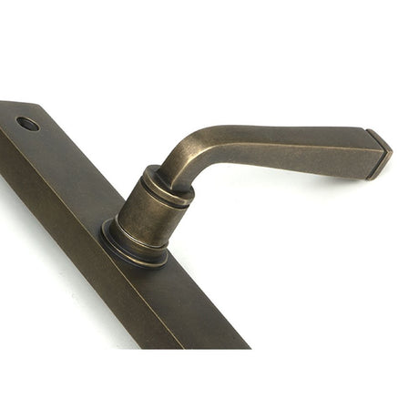 High quality images of the From The Anvil - Burnished Brass Avon Slimline Lever Latch Set | Sku. Anvil-52432 | available to order from Trade Door Handles, quick delivery at discounted prices.