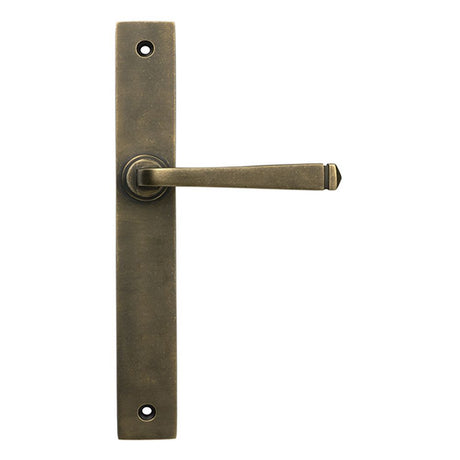 High quality images of the From The Anvil - Burnished Brass Avon Slimline Lever Latch Set | Sku. Anvil-52432 | available to order from Trade Door Handles, quick delivery at discounted prices.