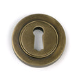 High quality images of the From The Anvil - Burnished Brass Round Escutcheon (Plain) | Sku. Anvil-52443 | available to order from Trade Door Handles, quick delivery at discounted prices.