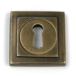 High quality images of the From The Anvil - Burnished Brass Round Escutcheon (Square) | Sku. Anvil-52446 | available to order from Trade Door Handles, quick delivery at discounted prices.