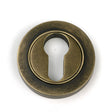 High quality images of the From The Anvil - Burnished Brass Round Euro Escutcheon (Plain) | Sku. Anvil-52447 | available to order from Trade Door Handles, quick delivery at discounted prices.