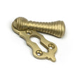 High quality images of the From The Anvil - Satin Brass Beehive Escutcheon | Sku. Anvil-52454 | available to order from Trade Door Handles, quick delivery at discounted prices.