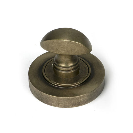 High quality images of the From The Anvil - Burnished Brass Round Thumbturn Set (Plain) | Sku. Anvil-52464 | available to order from Trade Door Handles, quick delivery at discounted prices.